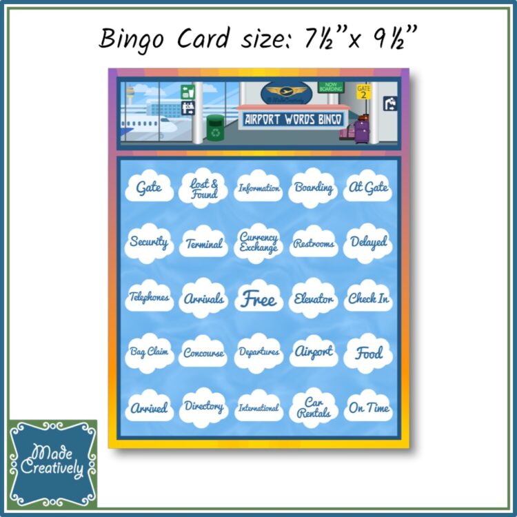 Airport Words Bingo - Image 2