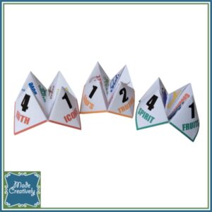 Bible Origami Fortune Tellers