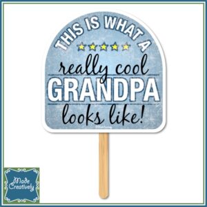 "Cool" Grandpa Paper Fan