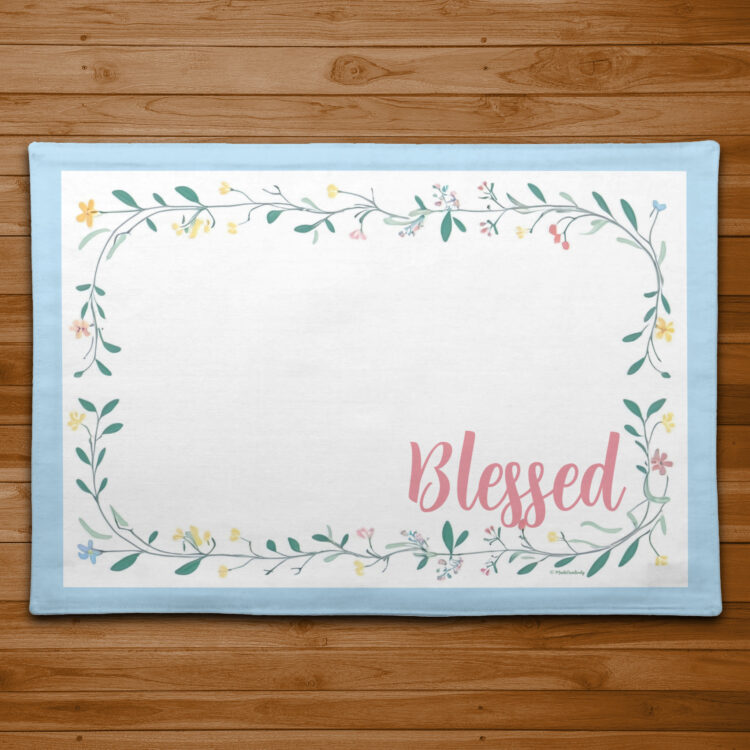 Delicate Wildflower Floral Placemat - Image 3