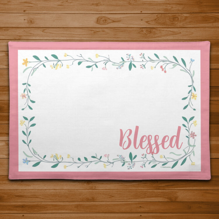Delicate Wildflower Floral Placemat - Image 4