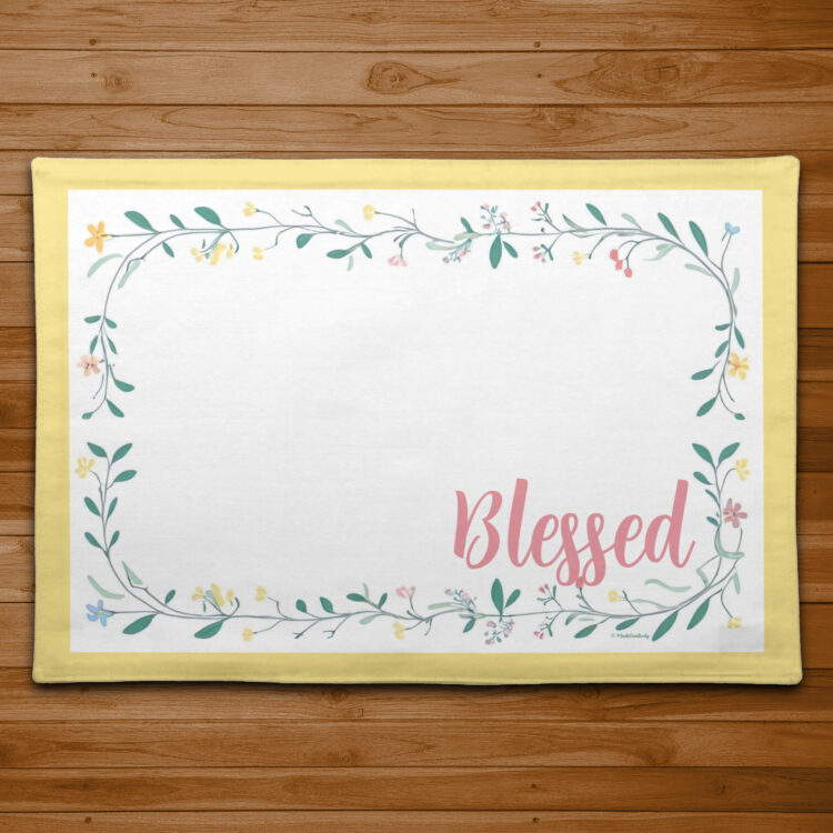 Delicate Wildflower Floral Placemat