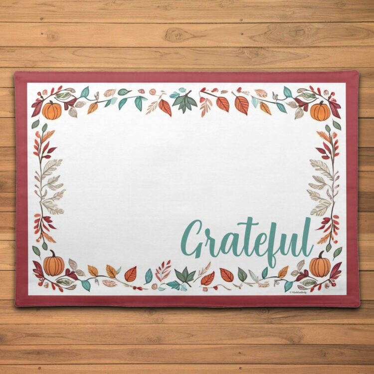 Grateful Floral Thanksgiving Placemat - Image 2