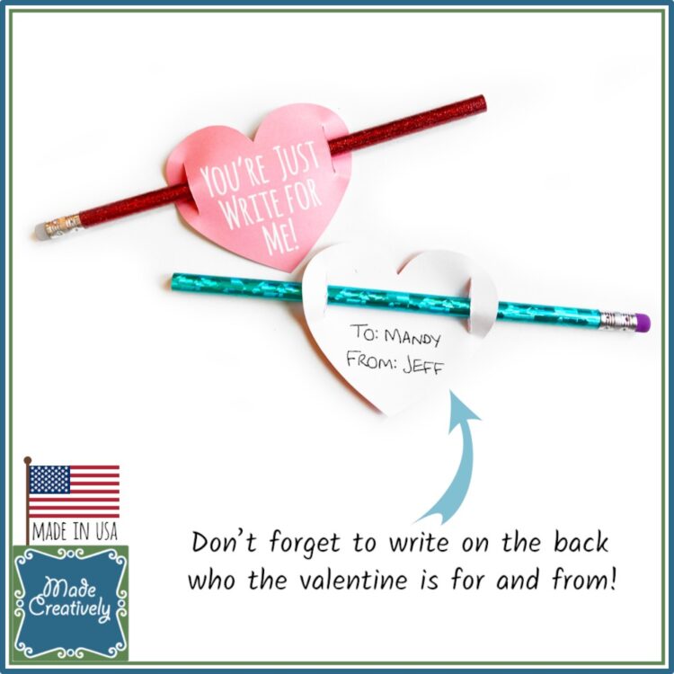 Heart Valentines for Pencils - Image 4