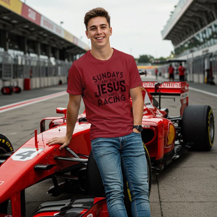 His "Sundays are for Jesus and Racing" T-Shirt - Image 5