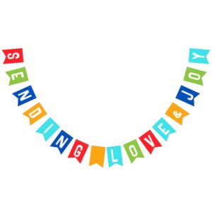 "Jesus Loves You" Multicolored Banner