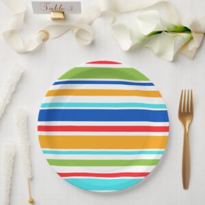 "Jesus Loves You" Stripes Party Plate