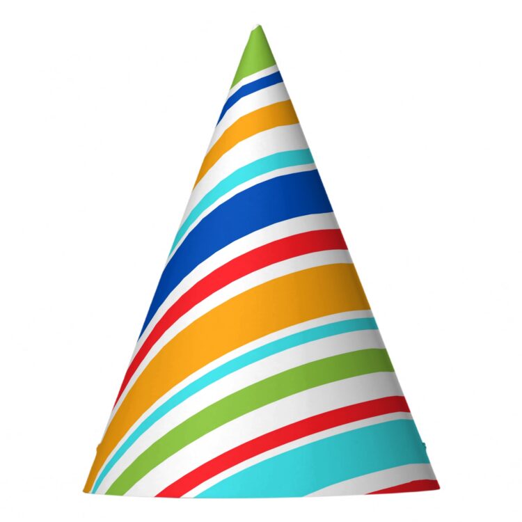 "Jesus Loves You" Stripes Party Hat