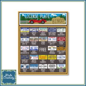 License Plate Bingo