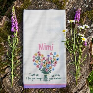 Love You Reminder Kitchen Towel - Bouquet