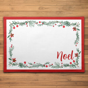 Noel Floral Christmas Placemat