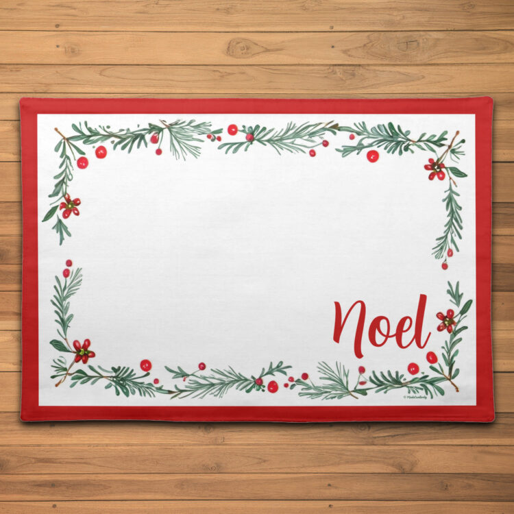 Noel Floral Christmas Placemat