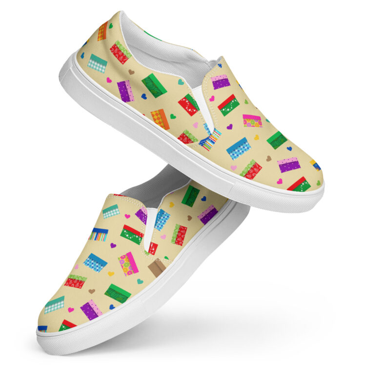 Shoebox Love Slip-On Canvas Shoes - Image 3