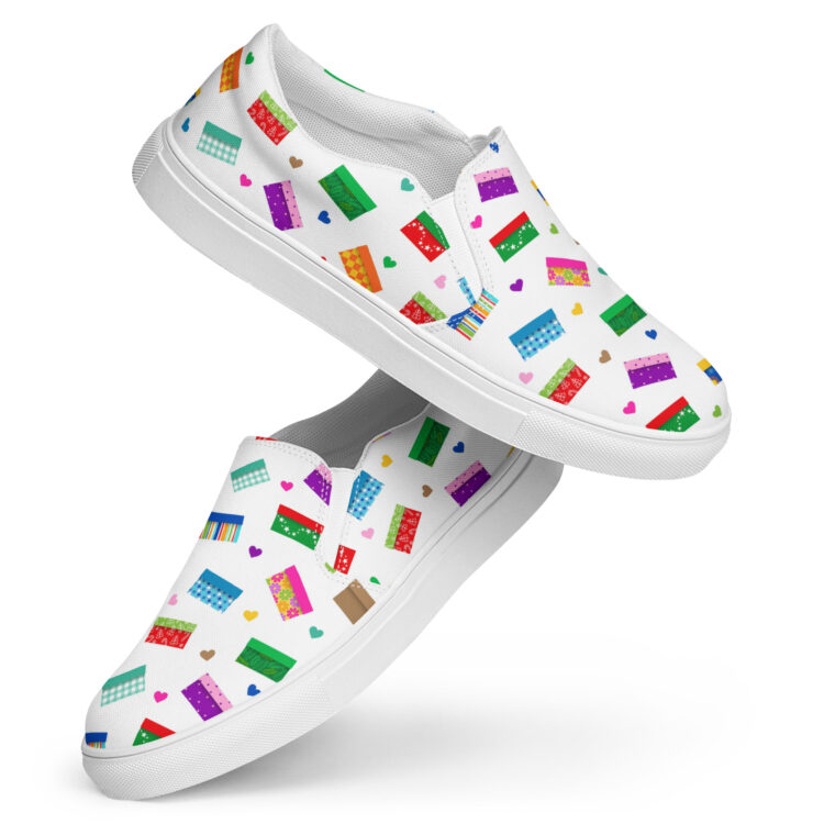 Shoebox Love Slip-On Canvas Shoes - Image 4