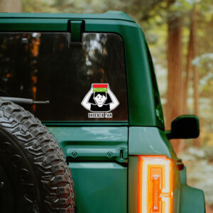Shoebox Family Vinyl Car Window Sticker - Man