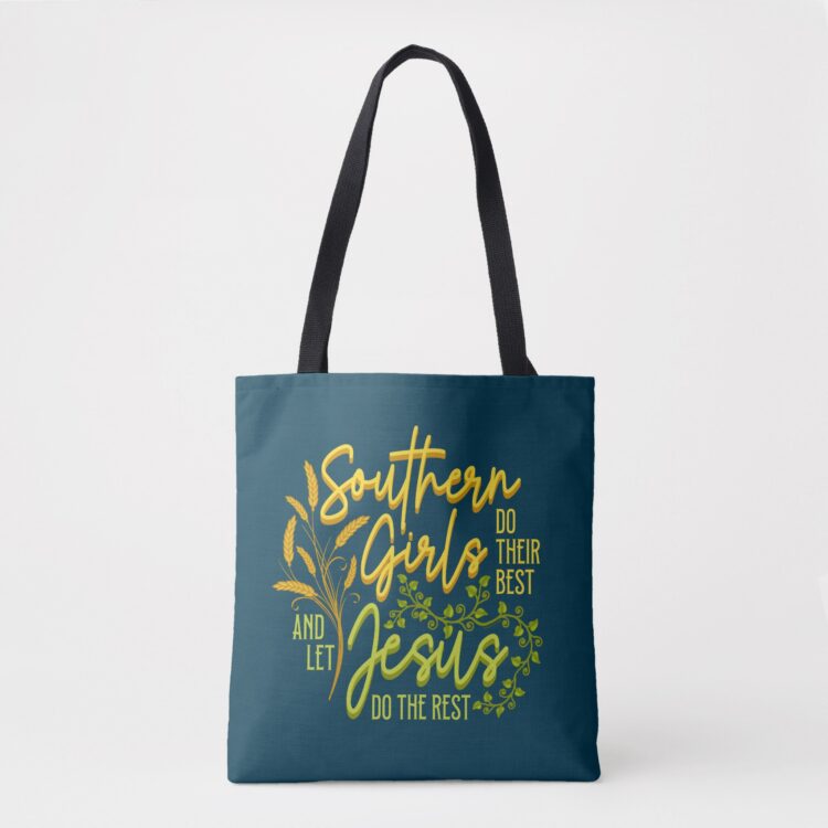 Southern Girls Let Jesus Do The Rest Tote Bag - Image 3