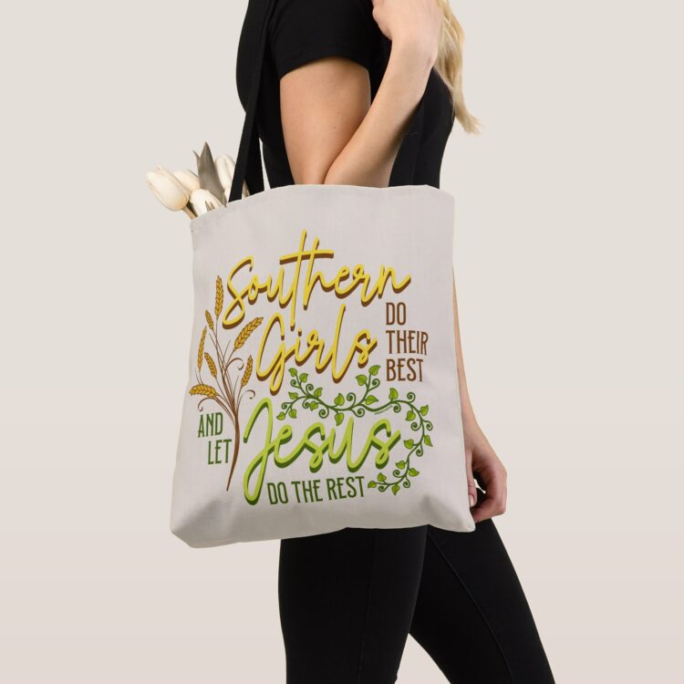 Southern Girls Let Jesus Do The Rest Tote Bag - Image 2