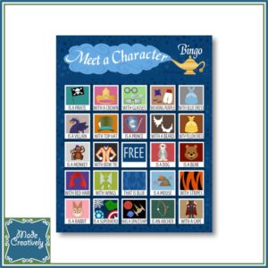 Theme Park Characters Bingo