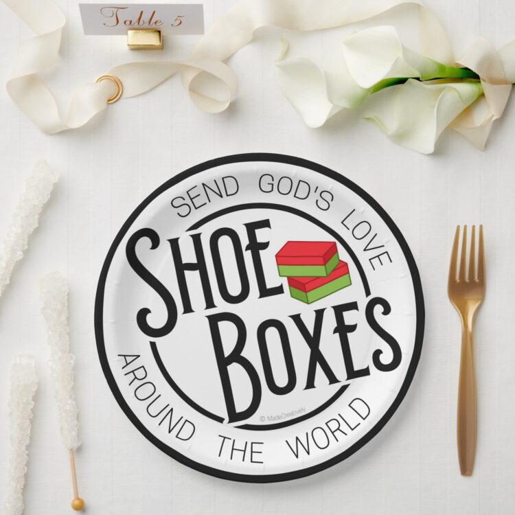 Vintage Shoebox Party Paper Plate