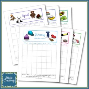 Year-Round Shoebox Calendar