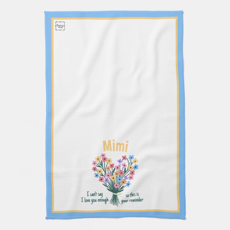 Love You Reminder Kitchen Towel - Bouquet - Image 4