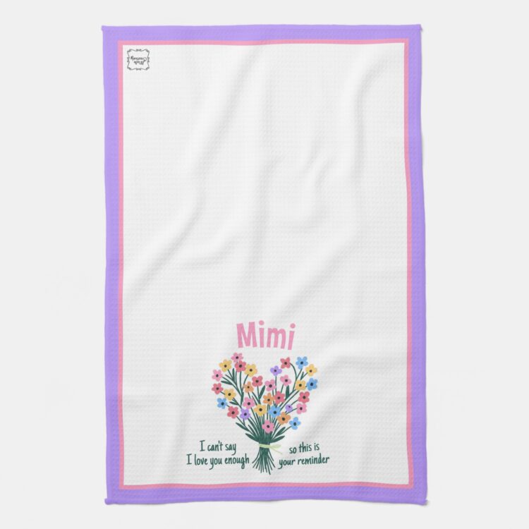 Love You Reminder Kitchen Towel - Bouquet - Image 5