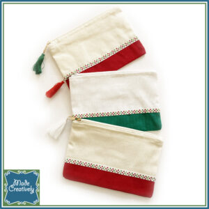 Canvas Zippered Pouch