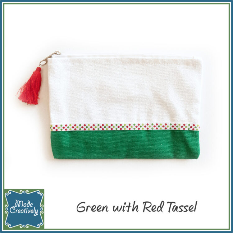 Canvas Zippered Pouch - Image 2