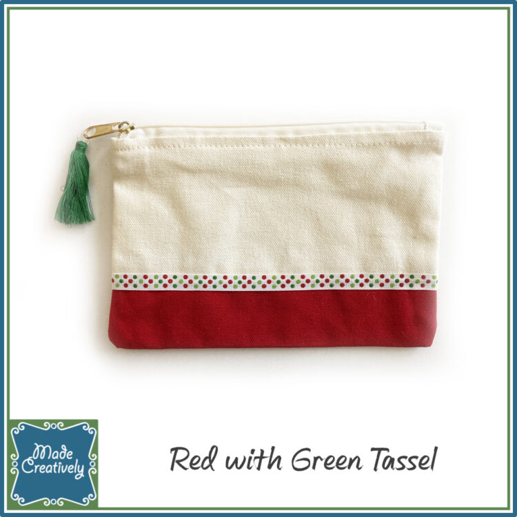 Canvas Zippered Pouch - Image 3