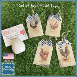 Farmhouse & Floral Metal Tags