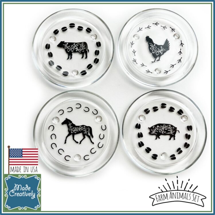 Farmhouse Glass Coasters - Image 4