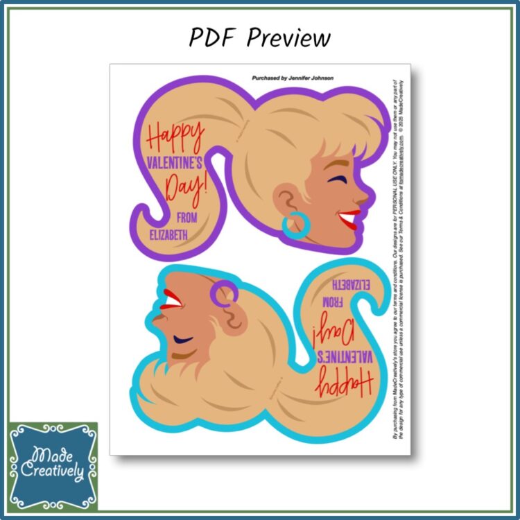 Girl's Hairdo Accessory Cards - Image 5