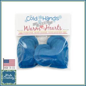 Heart-Shaped Hand Warmers - Blue