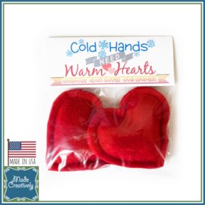 Heart-Shaped Hand Warmers - Red