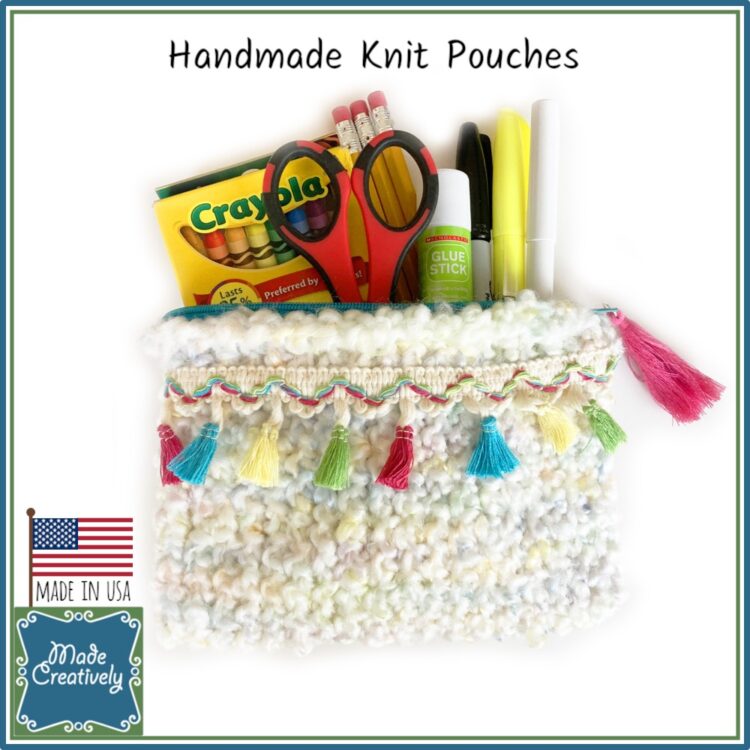 Knitted Pouch / Clutch Purse