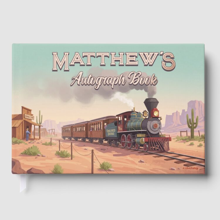 Frontier Railroad Foil Autograph Book - Image 3
