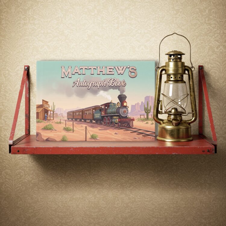 Frontier Railroad Foil Autograph Book