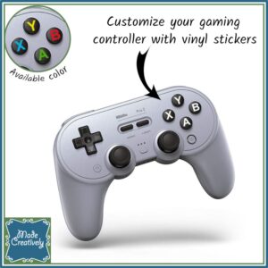 Video Game Controller Button Vinyl Stickers