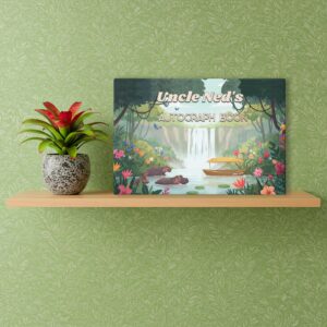 Jungle Riverboat Foil Autograph Book