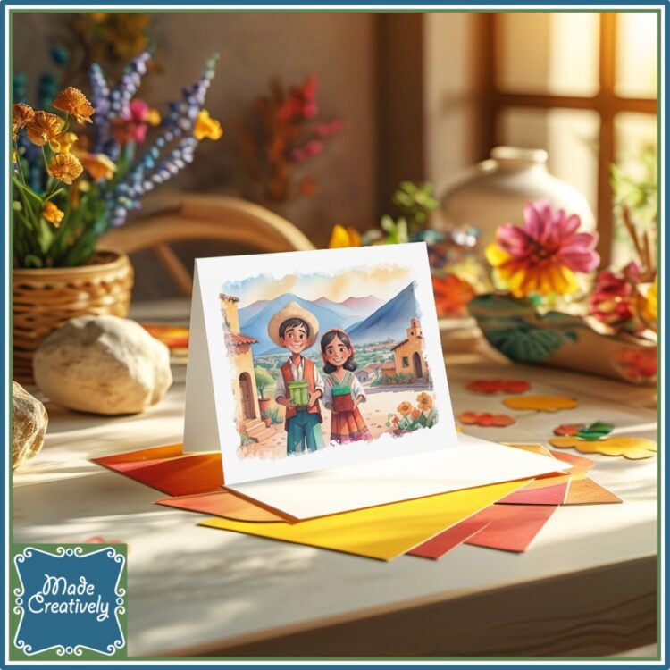 'Living Water'color Greeting Cards: Shoebox Kids - Image 3