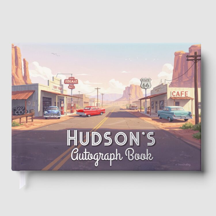 Retro Route 66 Foil Autograph Book - Image 3