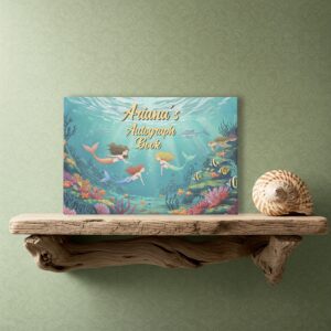 Under the Sea Foil Autograph Book
