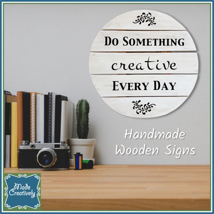 Farmhouse-Style Wooden Creativity Sign