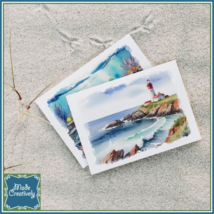 'Living Water'color Greeting Cards: Hymns - Image 3
