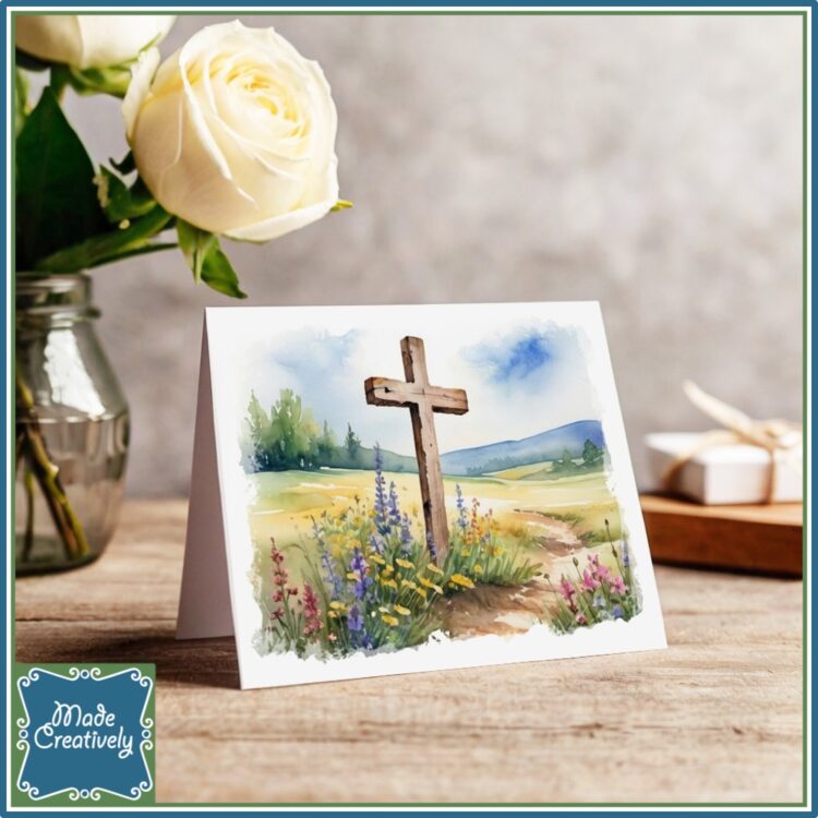 'Living Water'color Greeting Cards: Hymns