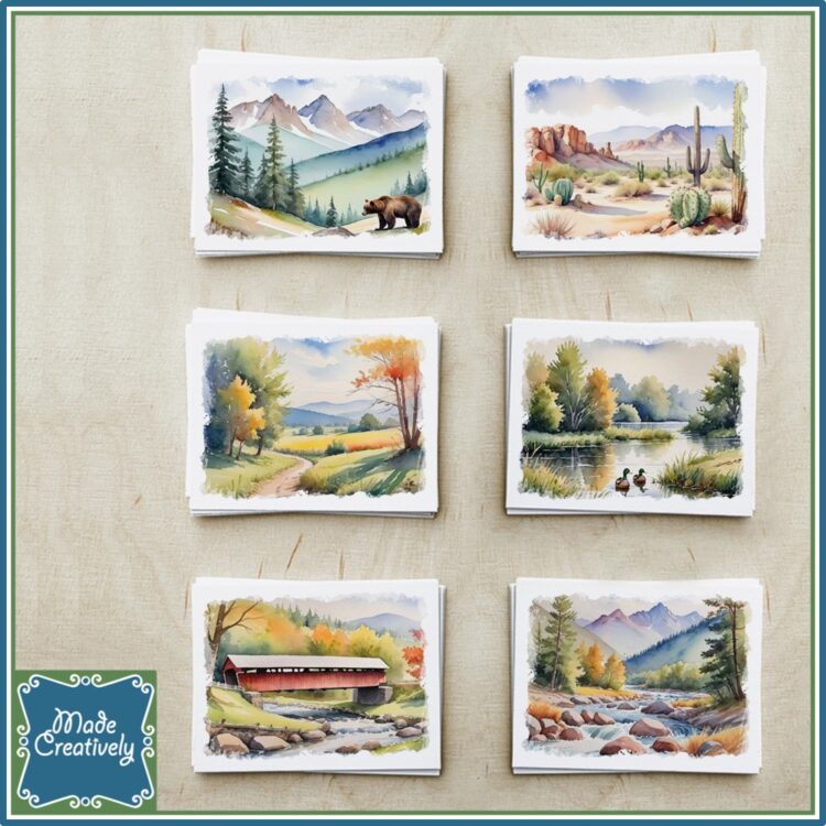 'Living Water'color Greeting Cards: Hymns - Image 10