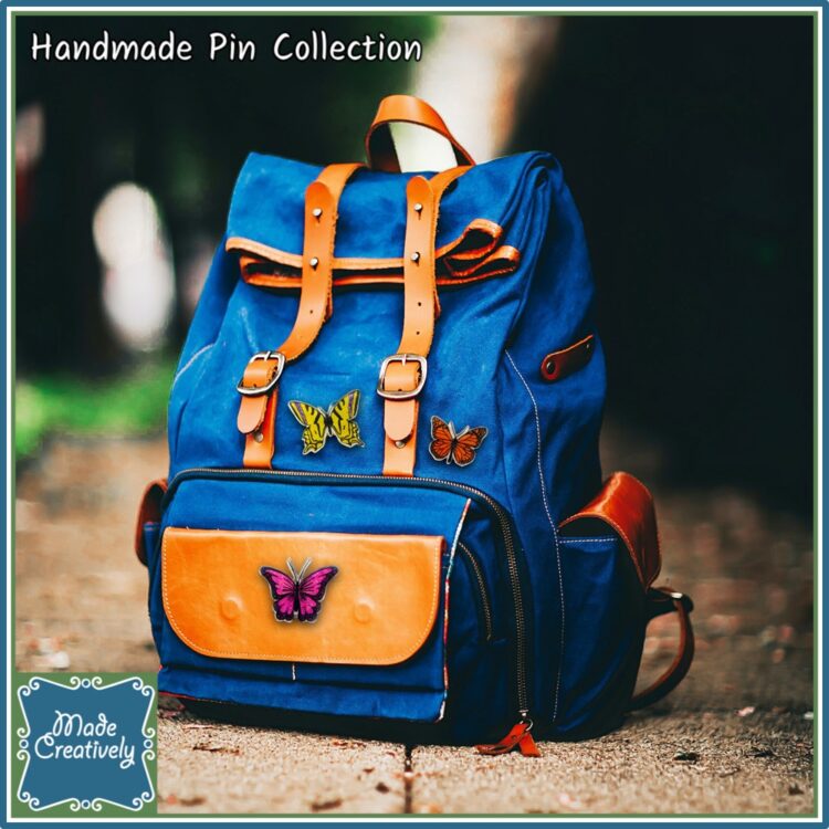 Handmade Pins - Cactus / Butterfly - Image 3