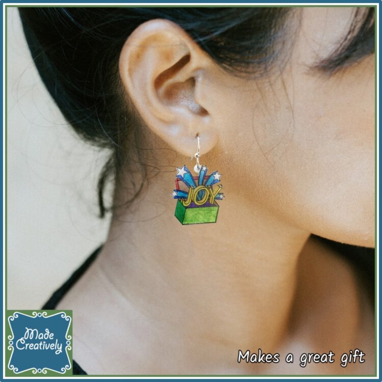 Handmade Shoebox Earrings - Image 3