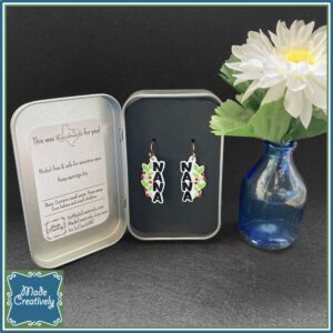 Rhinestone Floral Earrings