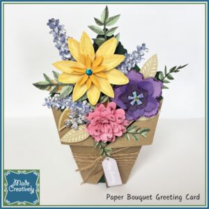 3D Paper Bouquet Greeting Card